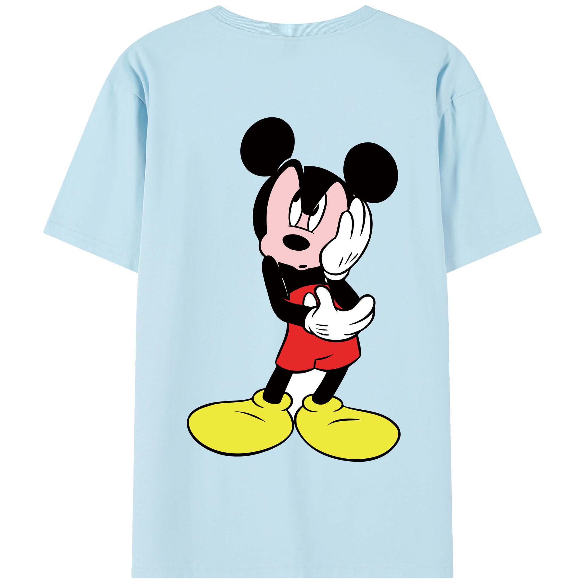 （画像用） ミッキーマウス Mickey Mouse 綿100％半袖Tシャツ（背面プリント）